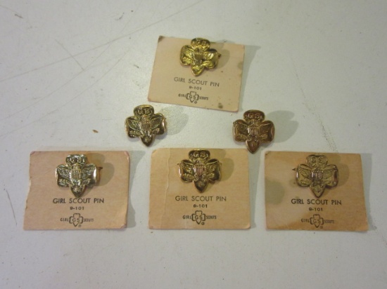 Lot of 6 Girl Scout 9-101 Pins