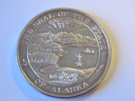 .999 Silver 1oz 1990 State of Alaska Bullion