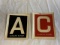 Lot of 2 WWII Gas Ration  Stickers A & C
