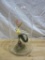Fake Bird In a Glass Dome Decor
