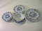 Lot of Blue Danube Plates and Gravy Boat