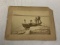 Antique 1877  Photo of Travelers in a Rowboat