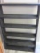Medium Black Painted Book/Video/Disc Shelf