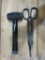 Sledgehammer and Industrial Shears