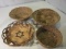 Lot of 4 Various Sized Wicker Baskets