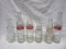 Lot of 11 Vintage Empty Glass Coca-Cola Bottles