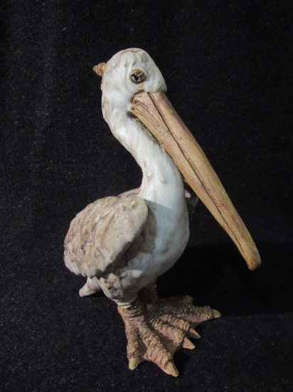 Pelican Figurine, Signed by Artist