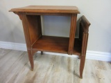 Vintage Wood Side Table