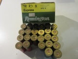 Remington 25 Shotgun Shells of Various Shots