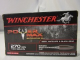 Winchester Power Max 20 Rounds .270Win 150 Grain