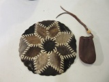Lot of 2 Vintage Leather Items, Including: Pouch
