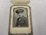 Vintage B/W WWII Military technician Photo