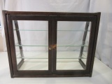Vintage Wood and Glass Display Case