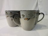 Set of 4 Pfaltzgraff Pastoral Leaves Mugs