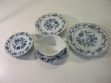 Lot of Blue Danube Plates and Gravy Boat