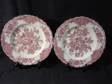 Set of 2 Vintage Bristol Crown Ducal Dinner Plates
