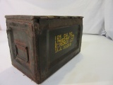 Rusty Vintage Ammo Box, Marked 105 Cal. .50