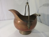 Large Copper Pot With Ceramic Handles