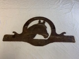 Rustic Metal Hanging Wall Art Sculpture HORSE