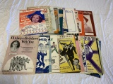 Lot of 36 Vintage Sheet Music 1920's-1950's