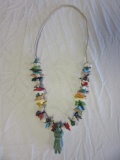 Zuni Fetish Necklace Mostly Turquoise 17