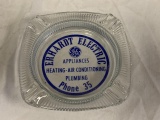 Vintage GE Erhardt Electric Glass Ashtray