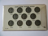 Set of Wartime 35% Silver Nickels (1942-1945)