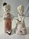 Vintage Ceramic Boy And Girl Figurines