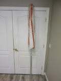 Large White and Orange Outdoor Umbrella
