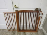 Wooden Hallway Gate for Children and Pets