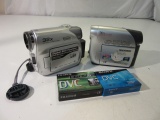 Lot of 2 Video Cameras With Tapes