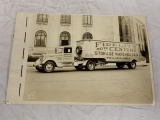 Antique Photo FIDELITY STORAGE  Truck & Trailer