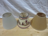 Lot of 3 Fabric Lampshades