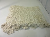 Vintage Large Tablecloth or Bed Cover