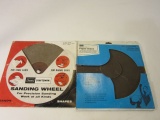 Lot of 2 Vintage Sanding Wheel Disc Packages