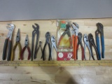Lot of 13 Various Types of Pliers