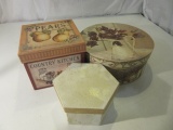 Lot of 3 Country Farm Theme Decorative Boxes