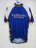 LeMond Blue & White Size L Unisex Cycling Jersey