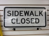 Sidewalk Closed Sign