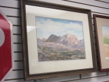 Print of Desert Mountain Vista By Patsy E. Rich