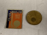1940 New York world's fair TOKEN and DECAL