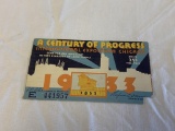Original 1933 World's Fair Chicago Ticket Stub