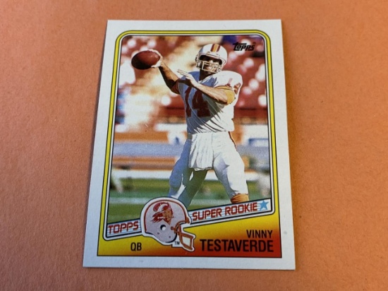 VINNY TESTAVERDE 1988 Topps Football ROOKIE Card