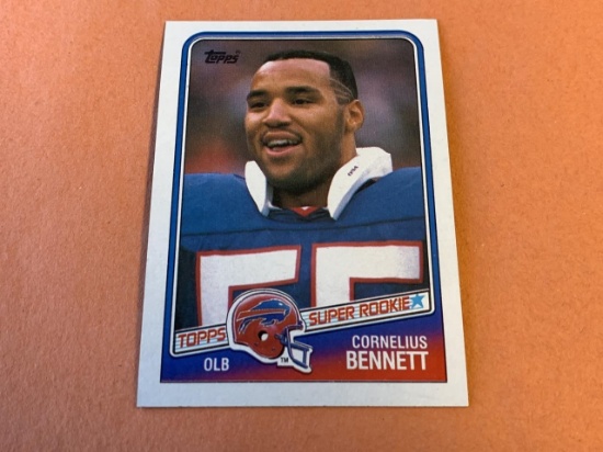 CORNELIUS BENNETT 1988 Topps Football ROOKIE Card