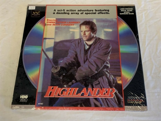 HIGHLANDER Sean Connery LASERDISC Movie