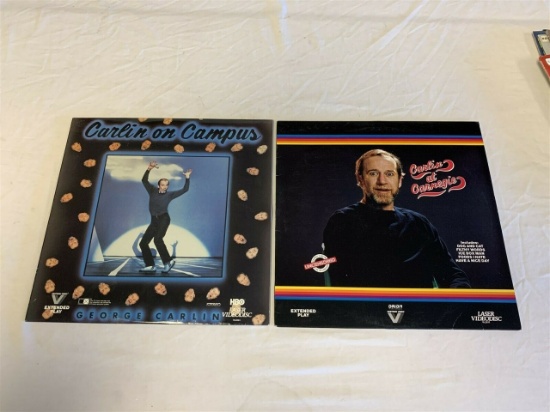 Lot of 2 GEORGE CARLIN Laser Disc Movies RARE