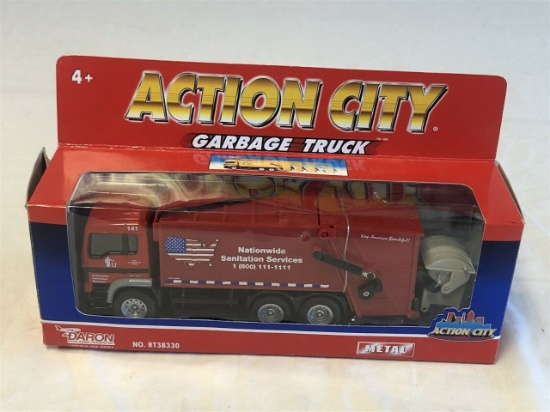 Action City Nationwide DIECAST Garbage Truck NEW