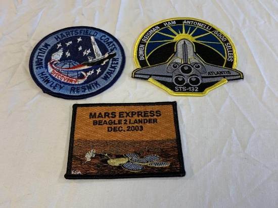 Lot of 3 NASA Patches NEW