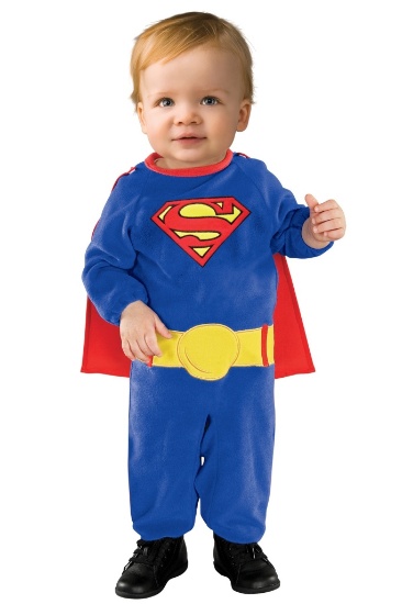 SUPERMAN Toddler Costume Size 1-2 Years NEW