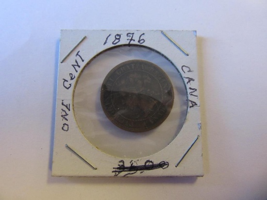 1876 Canadian One Cent